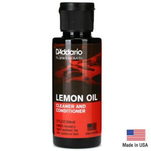D’Addario© Lemon Oil น้ำยาทำความสะอาดเฟร็ตกีตาร์ / น้ำยาทำความสะอาดสายกีตาร์และคอ ขนาด 59 มล. (Guitar Cleaner & Conditioner)