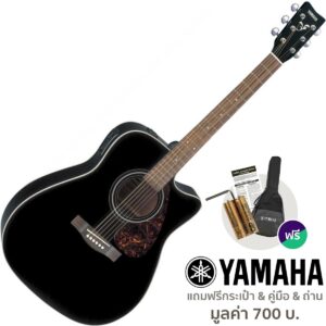 Yamaha© FX370C กีตาร์โปร่งไฟฟ้า 41 นิ้ว ไม้สปรูซ 3-Band EQ + แถมฟรีกระเป๋ากีตาร์โปร่ง & คู่มือกีตาร์โปร่ง Yamaha & ถ่าน