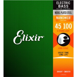 Elixir© Nanoweb สายกีตาร์เบส 4 สาย แบบนิกเกิล (Light, .045 – .100)